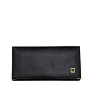 DUNHILL - VINTAGE BLACK SOFT LEATHER LONG BIFOLD WALLET